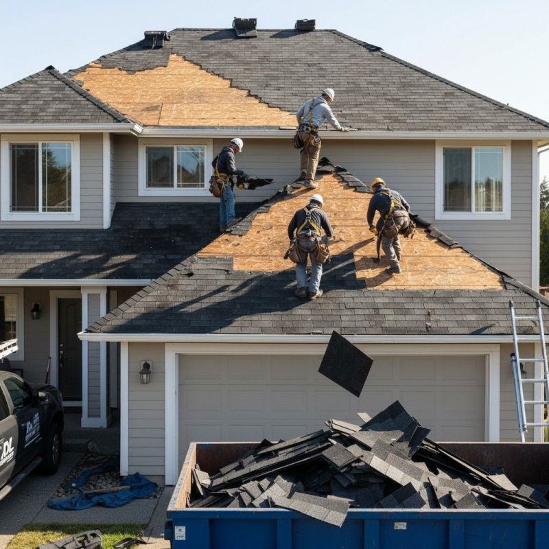Damaged Roof Replacement in Fredericksburg, VA