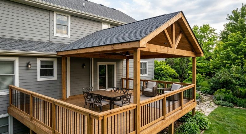Porch Roofing Installation in Boston, MA